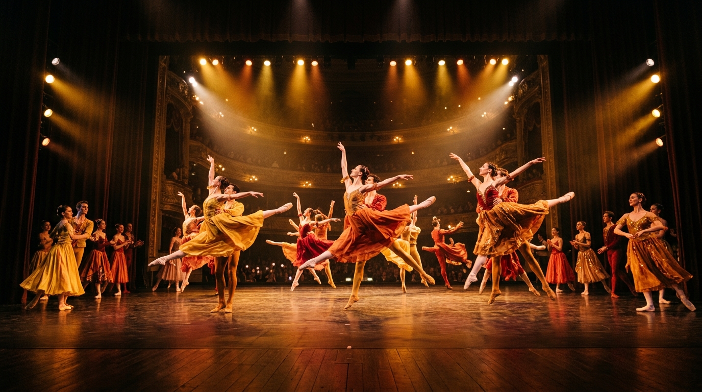 Bailarinos em apresentação no Festival Internacional de Dança